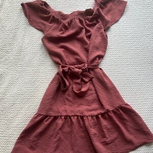 DKNY Ruffled Mini Dress